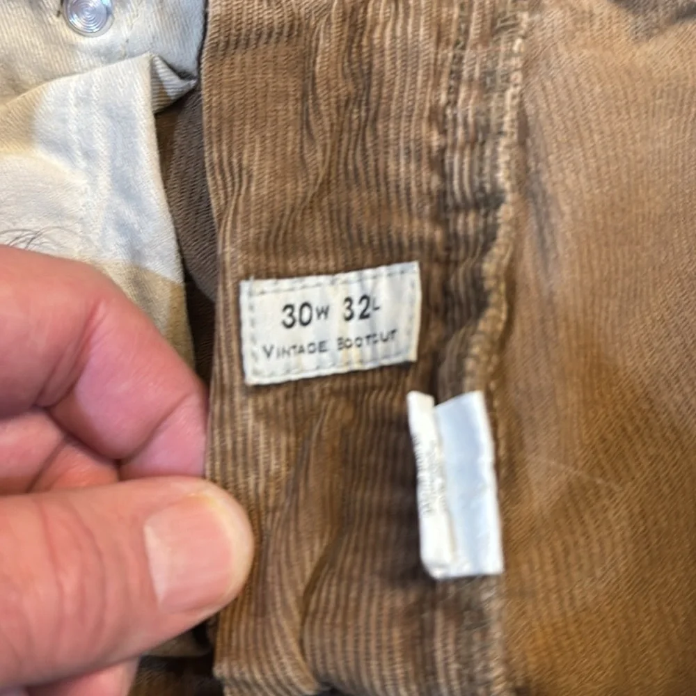 J Crew Brownish Gold‎ Corduroy Pants 30 x 32 100% Cotton